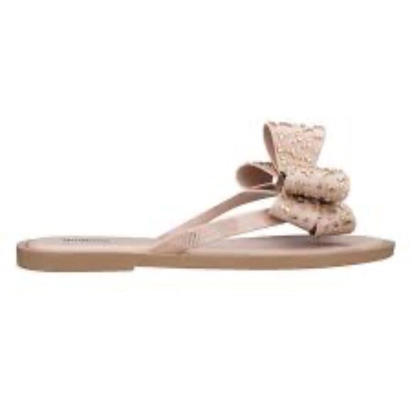 Melissa Sweet AD jelly flip flow bow sandal shoe - Picture 4 of 9